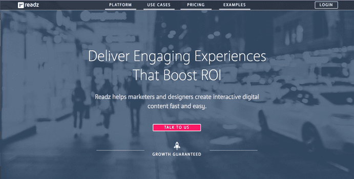 Example of scrolling overlay